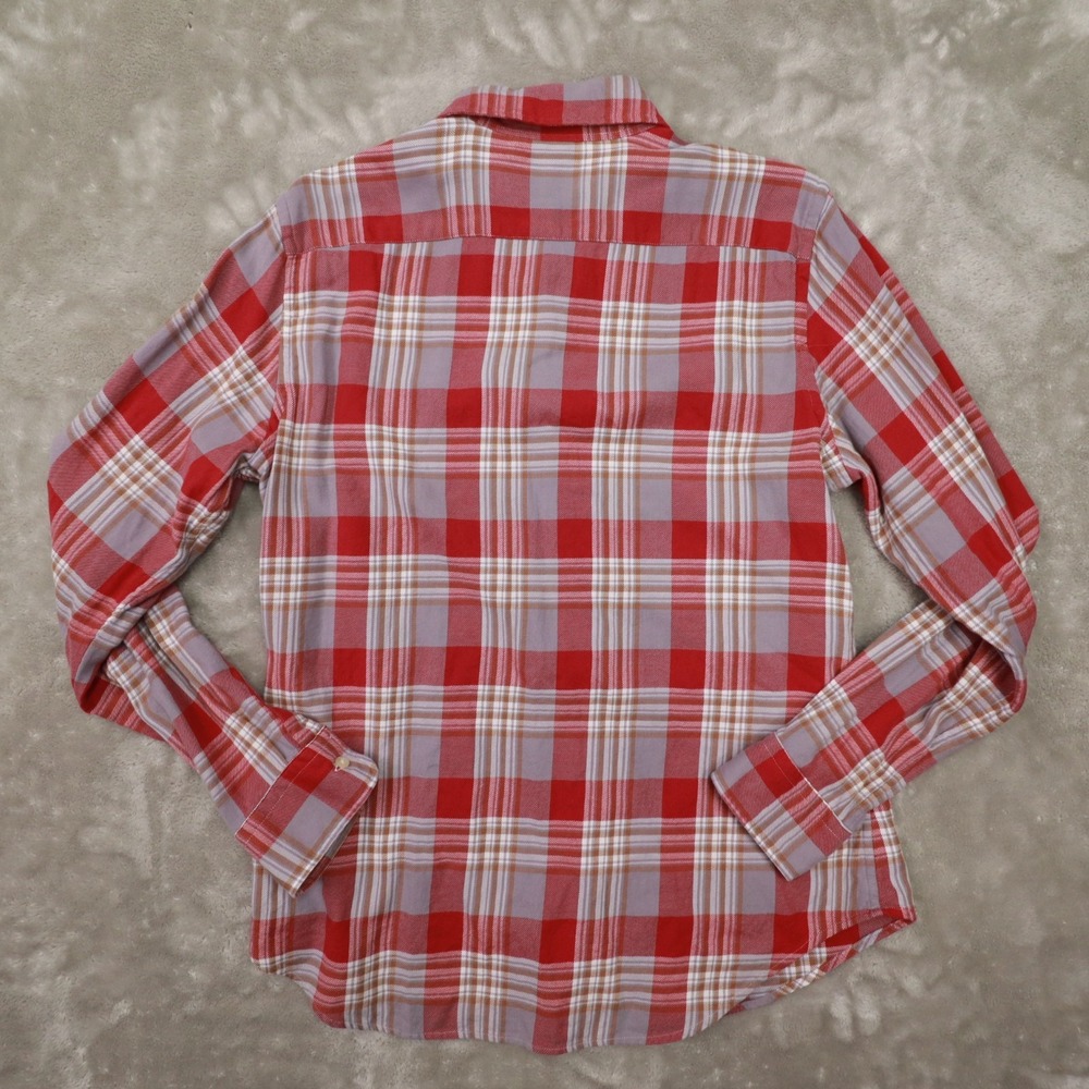 Ralph Lauren Light Red‎ Plaid Long Sleeve Button Up Shirt size Large - Picture 4 of 9